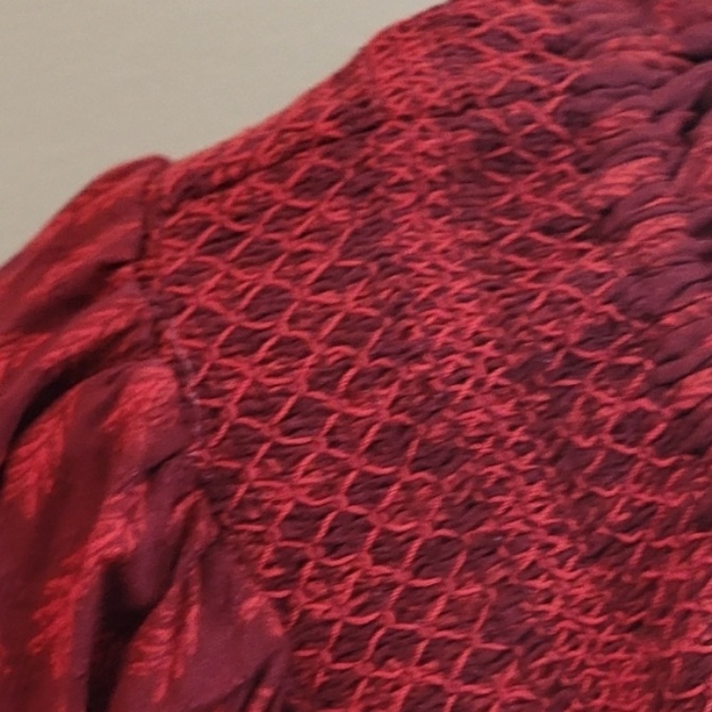 Universal Thread Burgundy Smocked Dress NWT - Picture 5 of 7